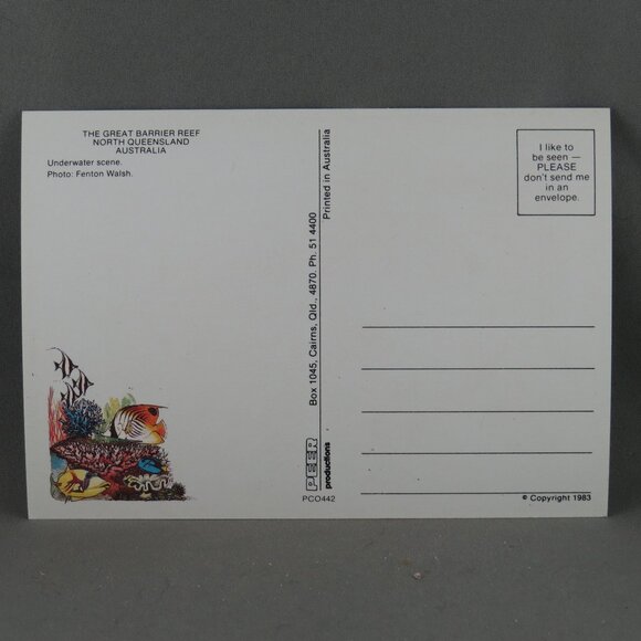 Vintage Postcard - Underwater Scene Great Barrier Reef - Peer Prodcutions - Picture 2 of 4